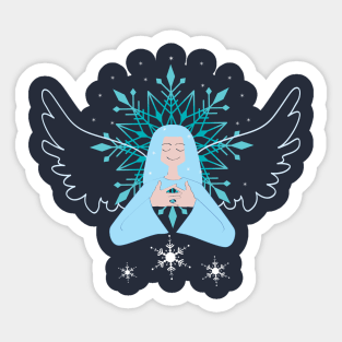 Winter Angel Sticker